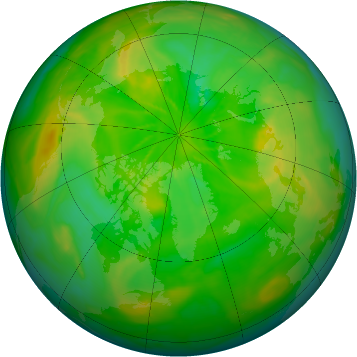 Arctic ozone map for 20 June 2014